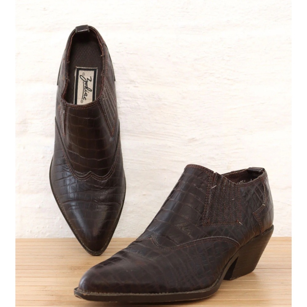 Zodiac Dark Brown Western Boots